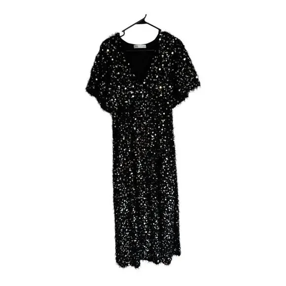 Zara Limited Edition Black and Silver Holiday Sequin Dress Zara Limited Edition Black and Silver Holiday Sequin Dress